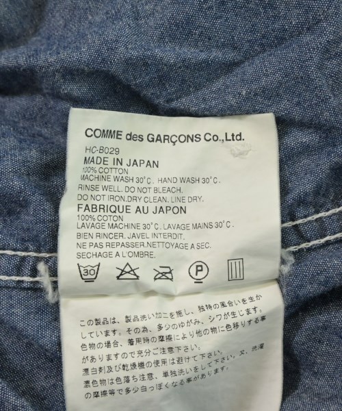 COMME des GARCONS HOMME（コムデギャルソンオム）カジュアルシャツ 青 サイズ:M メンズ/2200652432046