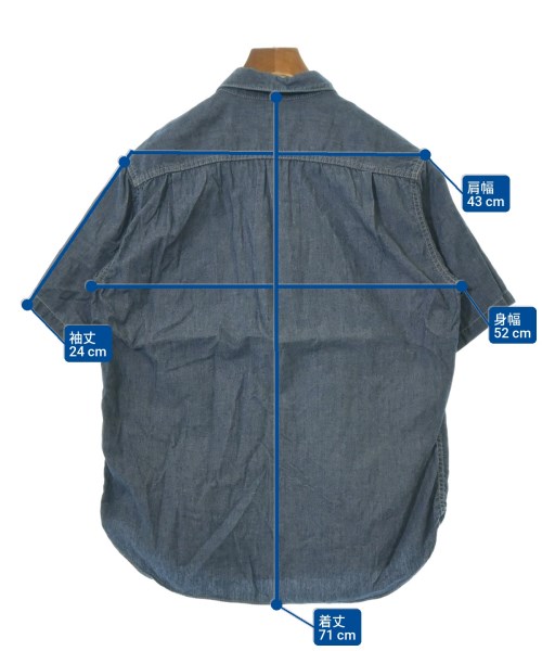 COMME des GARCONS HOMME（コムデギャルソンオム）カジュアルシャツ 青 サイズ:M メンズ/2200652432046