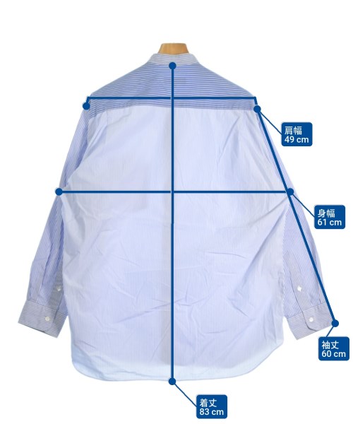 COMME des GARCONS HOMME（コムデギャルソンオム）カジュアルシャツ 青 サイズ:M メンズ/2200652944013