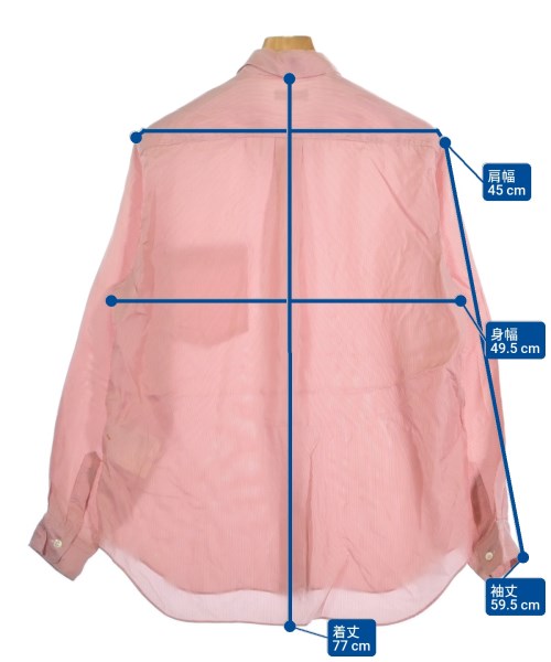 COMME des GARCONS HOMME（コムデギャルソンオム）カジュアルシャツ 赤 サイズ:S メンズ/2200653349022