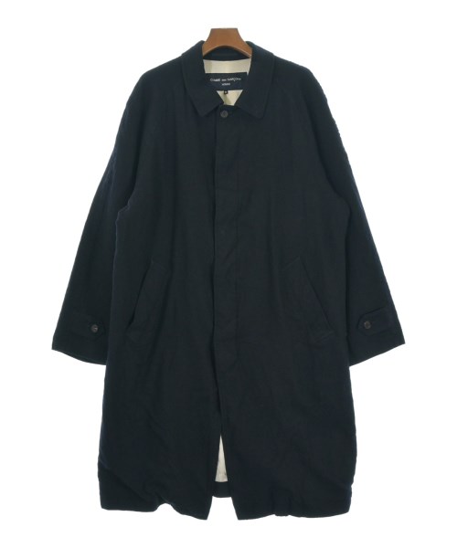 COMME des GARCONS HOMME(コムデギャルソンオム)ステンカラーコート 紺 サイズ:M/2200653837024