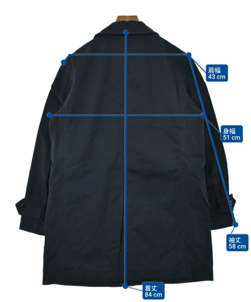 COMME des GARCONS HOMME（コムデギャルソンオム）ステンカラーコート 紺 サイズ:XS メンズ/2200654074022