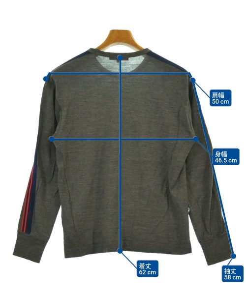 COMME des GARCONS HOMME（コムデギャルソンオム）ニット・セーター グレー サイズ:S メンズ/2200645453058