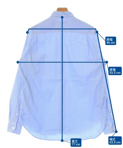 COMME des GARCONS HOMME（コムデギャルソンオム）カジュアルシャツ 青 サイズ:M メンズ/2200654441022