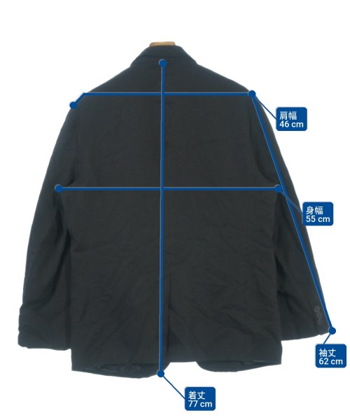 COMME des GARCONS HOMME（コムデギャルソンオム）カジュアルジャケット 黒 サイズ:XS メンズ/2200703150028