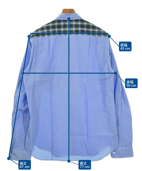 COMME des GARCONS HOMME（コムデギャルソンオム）カジュアルシャツ 青 サイズ:M メンズ/2200702447587