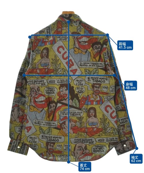 COMME des GARCONS HOMME（コムデギャルソンオム）カジュアルシャツ グレー サイズ:M メンズ/2200702447778