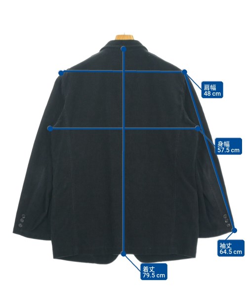 COMME des GARCONS HOMME（コムデギャルソンオム）カジュアルジャケット 黒 サイズ:S メンズ/2200701400019
