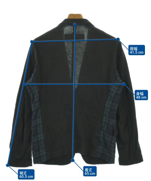 COMME des GARCONS HOMME（コムデギャルソンオム）カジュアルジャケット 黒 サイズ:XS メンズ/2200699906210