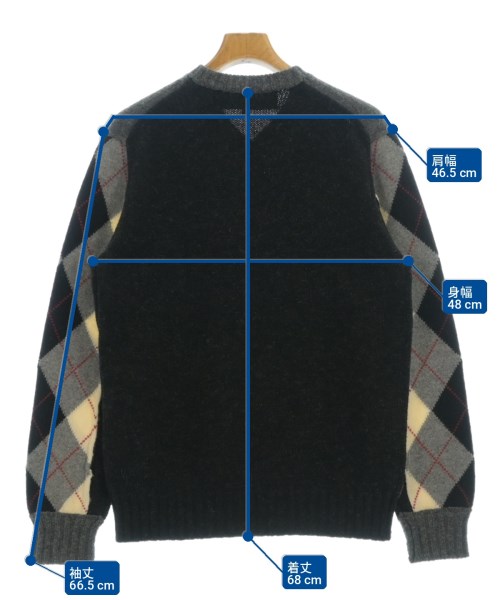 COMME des GARCONS HOMME（コムデギャルソンオム）ニット・セーター グレー サイズ:M メンズ/2200702839047