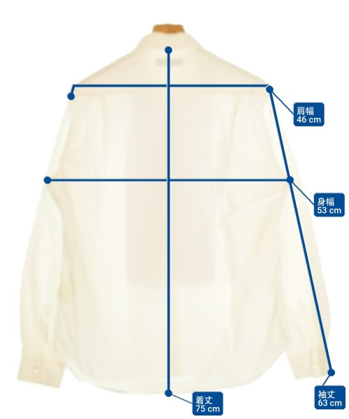 COMME des GARCONS HOMME（コムデギャルソンオム）カジュアルシャツ 白 サイズ:M メンズ/2200701906085