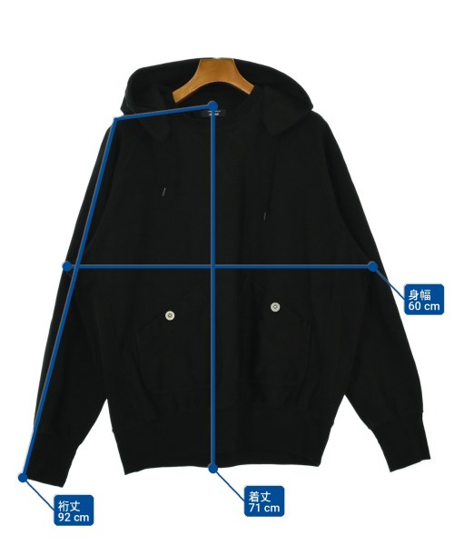 COMME des GARCONS HOMME（コムデギャルソンオム）パーカー 黒 サイズ:L メンズ/2200705826044