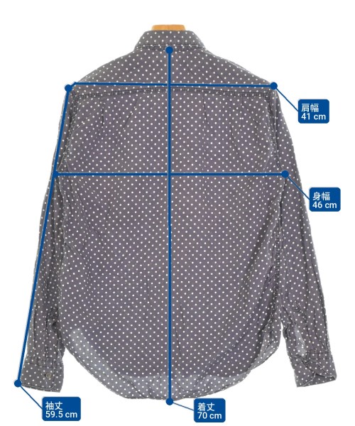 COMME des GARCONS HOMME（コムデギャルソンオム）カジュアルシャツ 紺 サイズ:XS メンズ/2200705894012