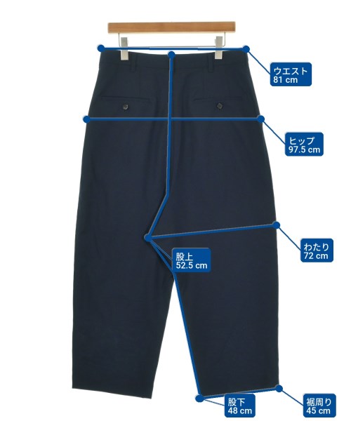 COMME des GARCONS HOMME（コムデギャルソンオム）クロップドパンツ 紺 サイズ:S メンズ/2200705073028