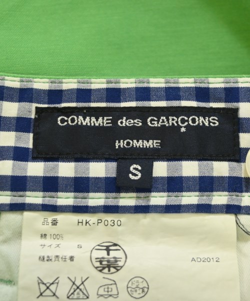 COMME des GARCONS HOMME（コムデギャルソンオム）ショートパンツ 緑 サイズ:S メンズ/2200706865066