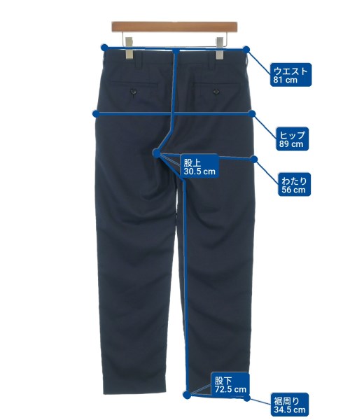 COMME des GARCONS HOMME（コムデギャルソンオム）スラックス 紺 サイズ:S メンズ/2200708285046