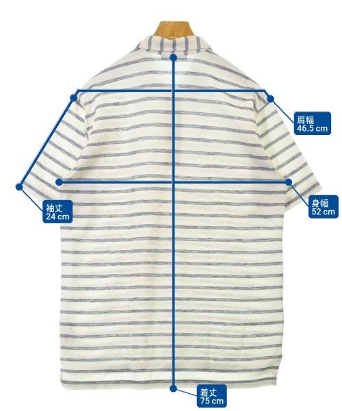 COMME des GARCONS HOMME（コムデギャルソンオム）ポロシャツ 白 サイズ:L メンズ/2200706855470