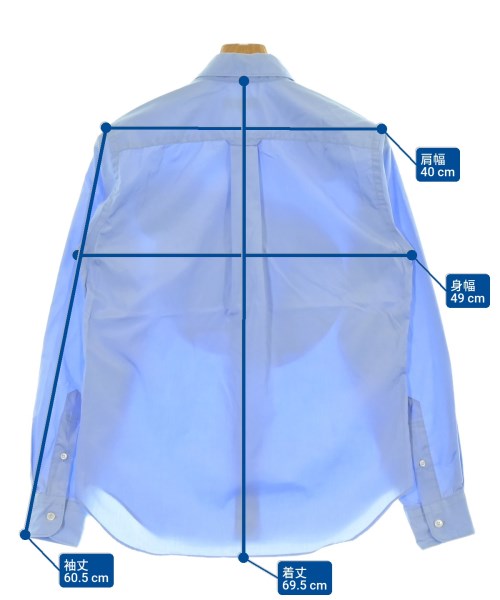 COMME des GARCONS HOMME（コムデギャルソンオム）カジュアルシャツ 青 サイズ:XS メンズ/2200660857275