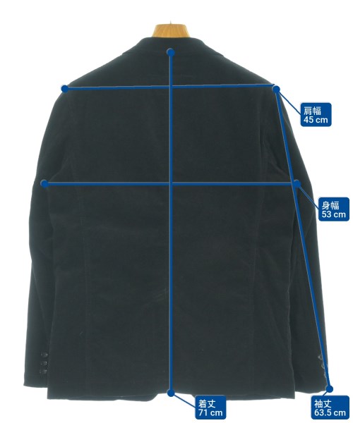 COMME des GARCONS HOMME（コムデギャルソンオム）テーラードジャケット 黒 サイズ:SS メンズ/2200662538011