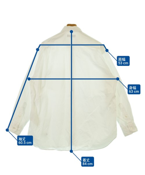 COMME des GARCONS HOMME（コムデギャルソンオム）カジュアルシャツ 白 サイズ:S メンズ/2200659921048