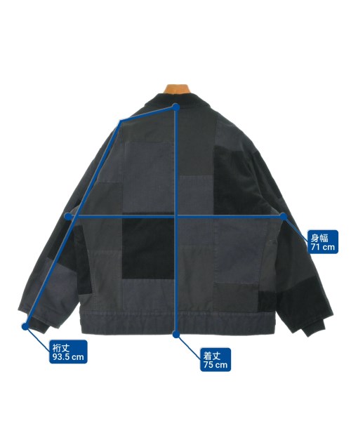 COMME des GARCONS HOMME（コムデギャルソンオム）カバーオール 黒 サイズ:L メンズ/2200664929121