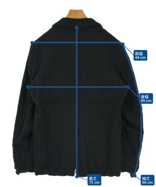 COMME des GARCONS HOMME（コムデギャルソンオム）カジュアルジャケット 黒 サイズ:XS メンズ/2200665424014