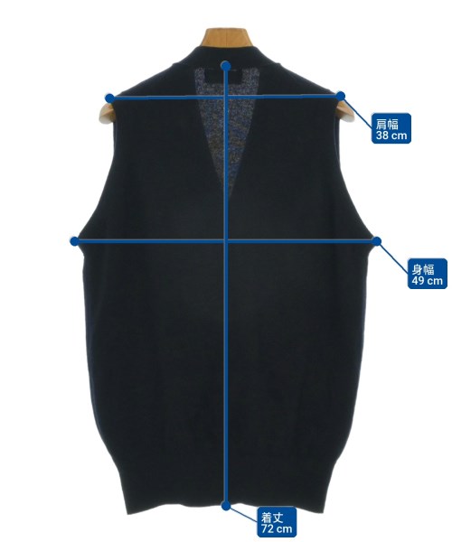 COMME des GARCONS HOMME（コムデギャルソンオム）ベスト 紺 サイズ:-(M位) メンズ/2200667011182