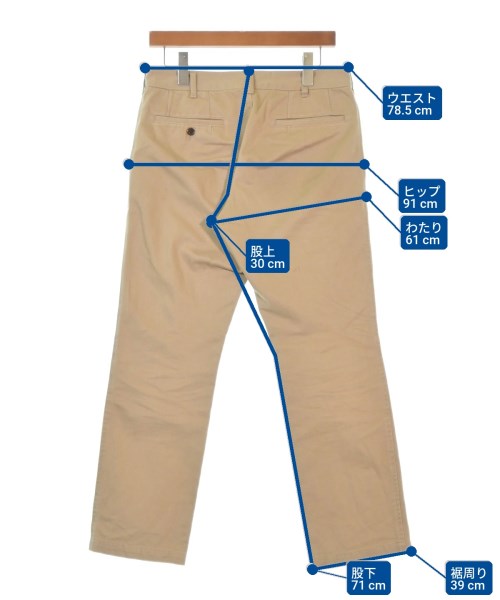 COMME des GARCONS HOMME（コムデギャルソンオム）チノパン ベージュ サイズ:S メンズ/2200665463044