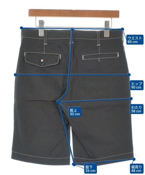 COMME des GARCONS HOMME（コムデギャルソンオム）ショートパンツ 黒 サイズ:XS メンズ/2200669525052