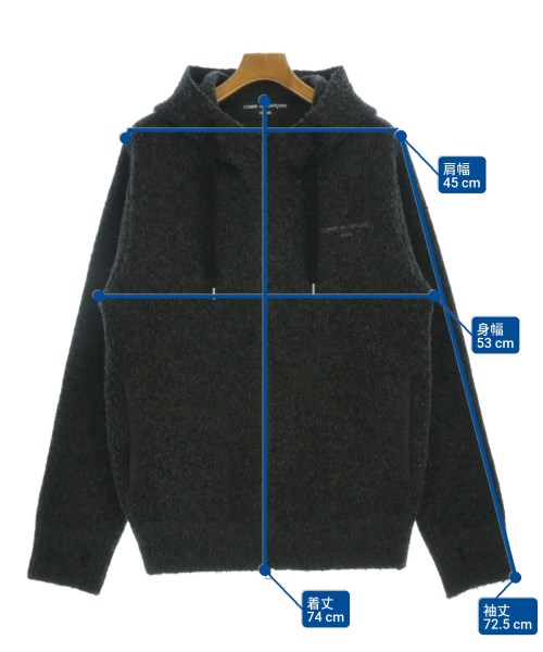COMME des GARCONS HOMME（コムデギャルソンオム）カーディガン グレー サイズ:M メンズ/2200670140114
