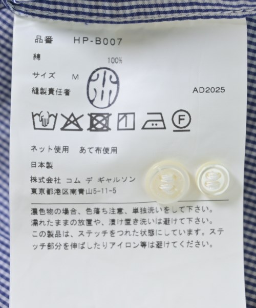 COMME des GARCONS HOMME（コムデギャルソンオム）カジュアルシャツ 紺 サイズ:M メンズ/2200669037135