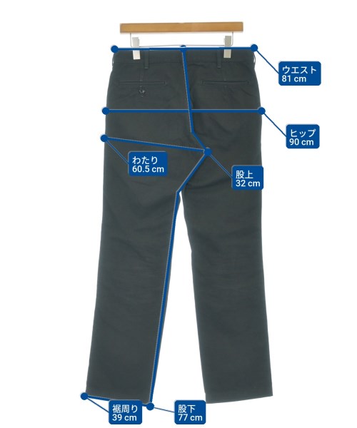 COMME des GARCONS HOMME（コムデギャルソンオム）チノパン 黒 サイズ:M メンズ/2200670874026