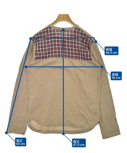 COMME des GARCONS HOMME（コムデギャルソンオム）Tシャツ・カットソー ベージュ サイズ:S メンズ/2200671177096