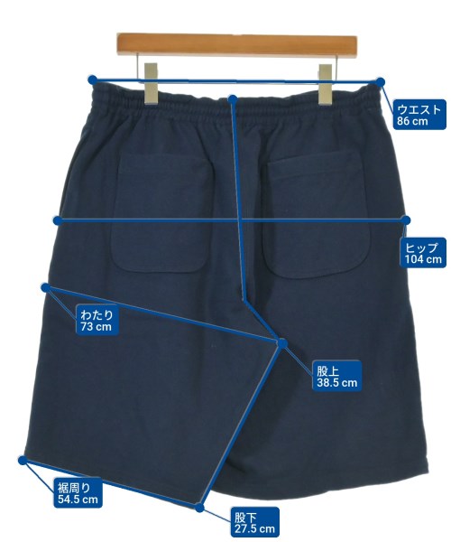 COMME des GARCONS HOMME（コムデギャルソンオム）ショートパンツ 紺 サイズ:L メンズ/2200670897131