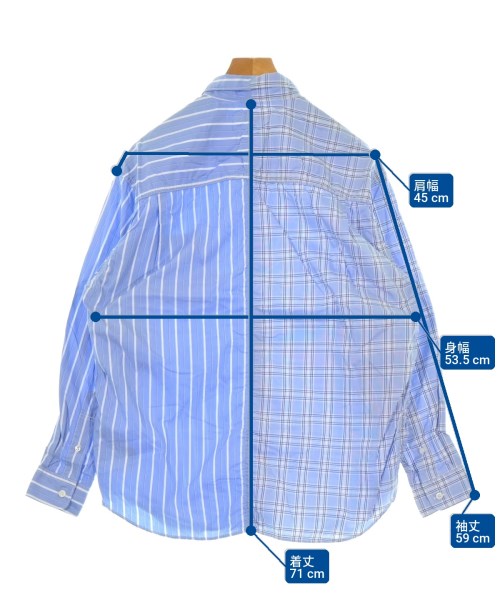 COMME des GARCONS HOMME（コムデギャルソンオム）カジュアルシャツ 青 サイズ:XS メンズ/2200729708012