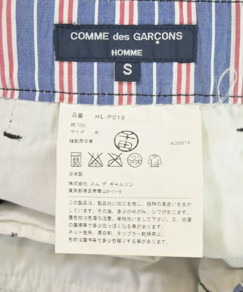 COMME des GARCONS HOMME（コムデギャルソンオム）チノパン 黒 サイズ:S メンズ/2200730259060