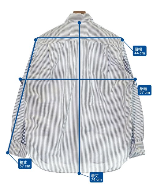 COMME des GARCONS HOMME（コムデギャルソンオム）カジュアルシャツ 青 サイズ:XS メンズ/2200731002023