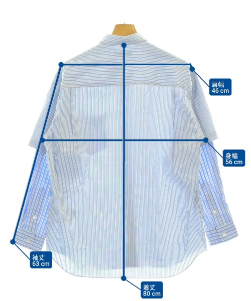 COMME des GARCONS HOMME（コムデギャルソンオム）カジュアルシャツ 青 サイズ:XS メンズ/2200720040029