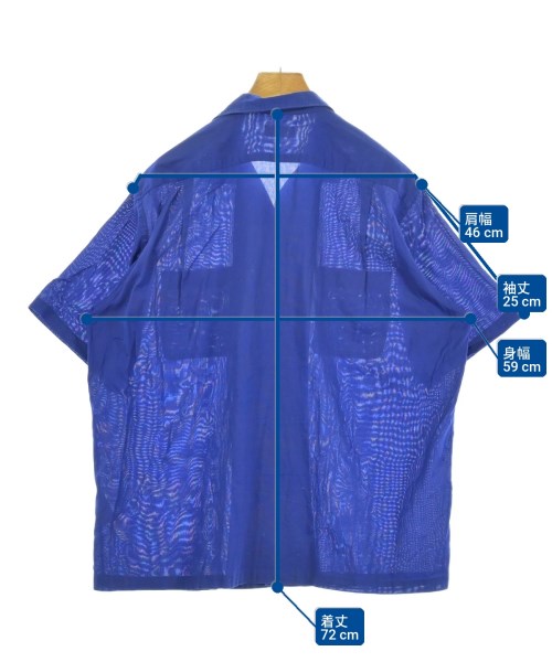 COMME des GARCONS HOMME（コムデギャルソンオム）カジュアルシャツ 青 サイズ:F メンズ/2200733282027