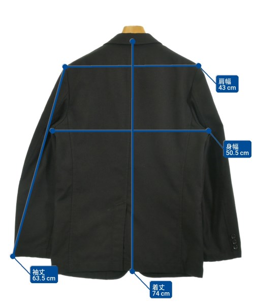 COMME des GARCONS HOMME（コムデギャルソンオム）テーラードジャケット 黒 サイズ:S メンズ/2200733442018