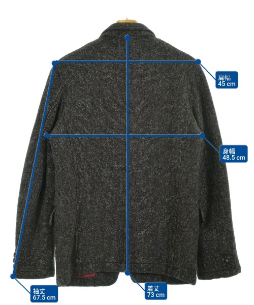 COMME des GARCONS HOMME（コムデギャルソンオム）カジュアルジャケット 黒 サイズ:S メンズ/2200733447013