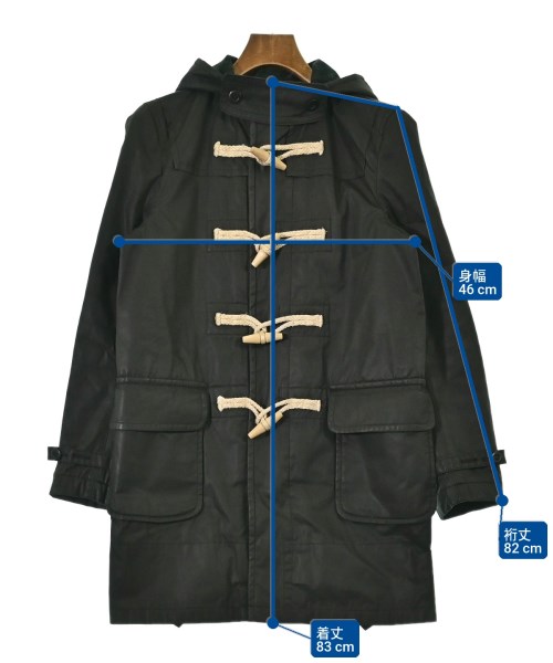 COMME des GARCONS HOMME（コムデギャルソンオム）ダッフルコート 黒 サイズ:XS メンズ/2200726623011