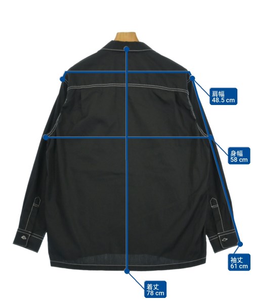 COMME des GARCONS HOMME（コムデギャルソンオム）カジュアルシャツ 黒 サイズ:M メンズ/2200735500044