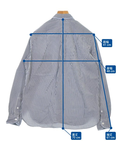 COMME des GARCONS HOMME（コムデギャルソンオム）カジュアルシャツ 紺 サイズ:XS メンズ/2200719828133