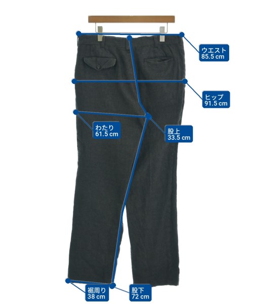 COMME des GARCONS HOMME（コムデギャルソンオム）スラックス グレー サイズ:SS(XS位) メンズ/2200717399055