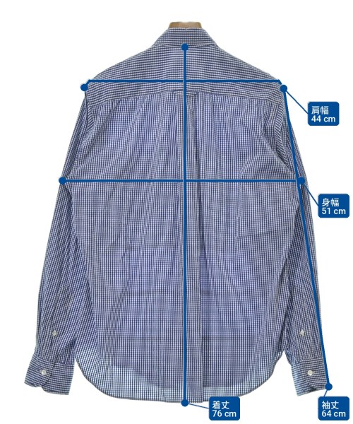 COMME des GARCONS HOMME（コムデギャルソンオム）カジュアルシャツ 青 サイズ:M メンズ/2200717399079