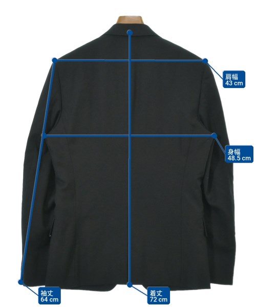 COMME des GARCONS HOMME（コムデギャルソンオム）カジュアルジャケット 黒 サイズ:S メンズ/2200717399239
