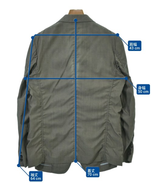 COMME des GARCONS HOMME（コムデギャルソンオム）カジュアルジャケット グレー サイズ:S メンズ/2200717399246