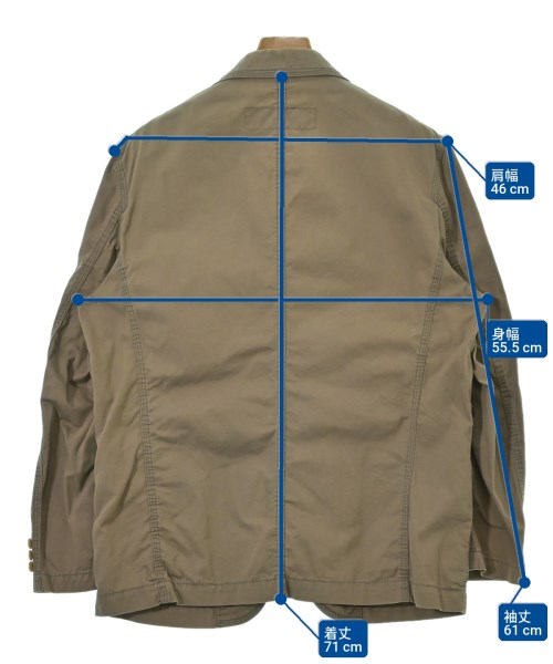 COMME des GARCONS HOMME（コムデギャルソンオム）カジュアルジャケット 茶 サイズ:S メンズ/2200717399406