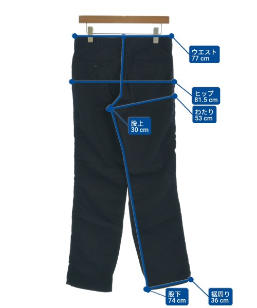 COMME des GARCONS HOMME（コムデギャルソンオム）スラックス 紺 サイズ:S メンズ/2200717399413